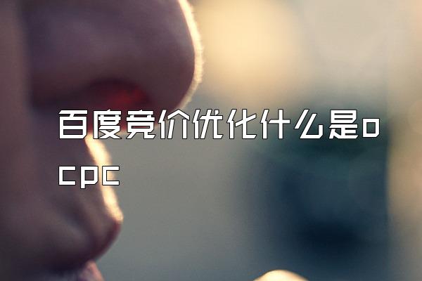百度竞价优化什么是ocpc